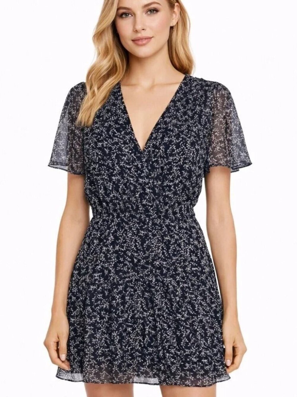 Equipment Lisle Silk Dress Floral Short Sleeve 6 NWT Authentic!